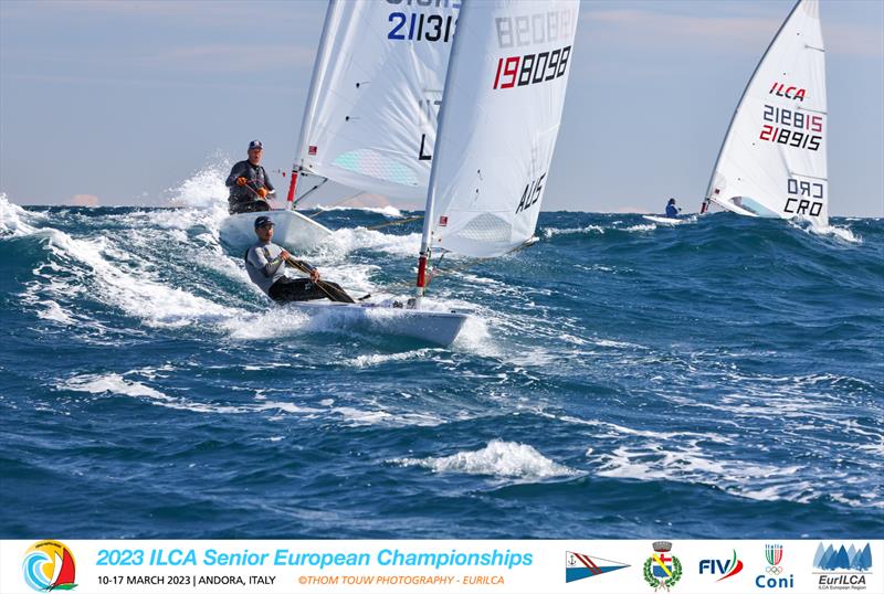 ILCA European Championships day 4 photo copyright Thom Touw Photography / EurILCA taken at Circolo Nautico Andora and featuring the ILCA 7 class