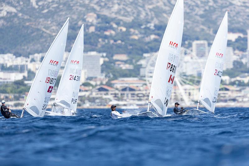 Paris 2024 Olympic Test Event Day 5 photo copyright World Sailing taken at  and featuring the ILCA 7 class