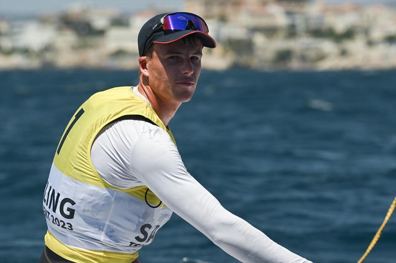 Micky Beckett finishes 2nd in the ILCA 7 class at the Paris 2024 Olympic Test Event photo copyright World Sailing taken at  and featuring the ILCA 7 class