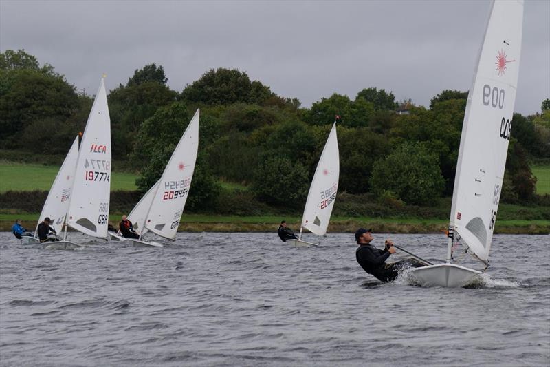 George leads up the first beat during the Bartley SC ILCA Open - photo © Richard Ludlum