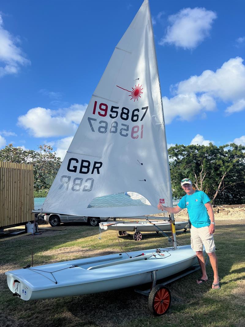 Tim Law hands his ILCA over to the Antiguan National Sailing Academy  photo copyright ANSA taken at  and featuring the ILCA 7 class