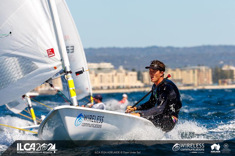 Luke Elliott at the 2024 ILCA 7 World Championships - photo © Jack Fletcher / Down Under Sail