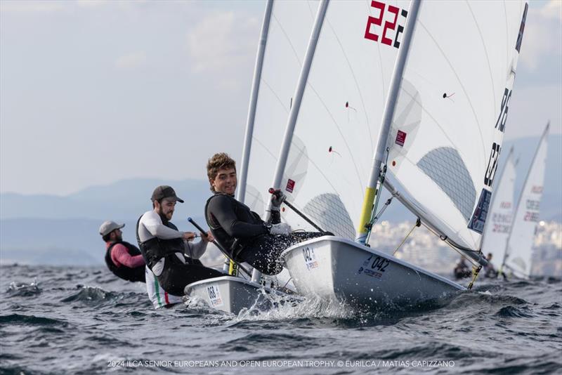 Finley Dickinson during the ILCA Senior European Championships in Athens photo copyright EURILCA / Matias Capizzano taken at Nautical Club of Kalamaki and featuring the ILCA 7 class