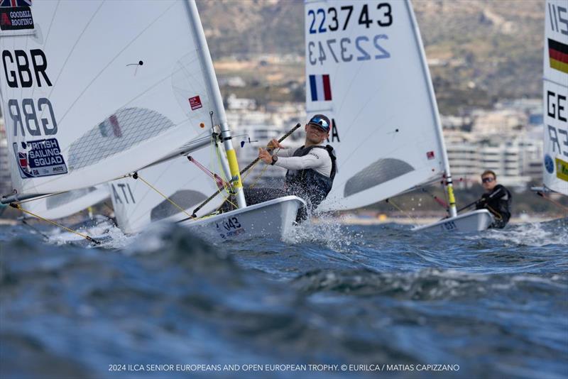 James Percival-Cooke during the ILCA Senior European Championships in Athens photo copyright EURILCA / Matias Capizzano taken at Nautical Club of Kalamaki and featuring the ILCA 7 class