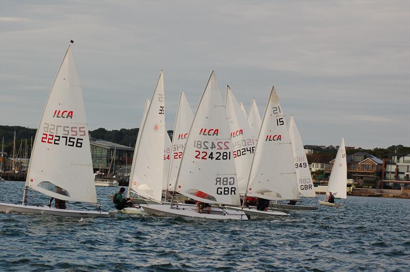 Courtenay Suckling as gate on the second start during ILCA Big Monday at Parkstone - photo © Gary Hind