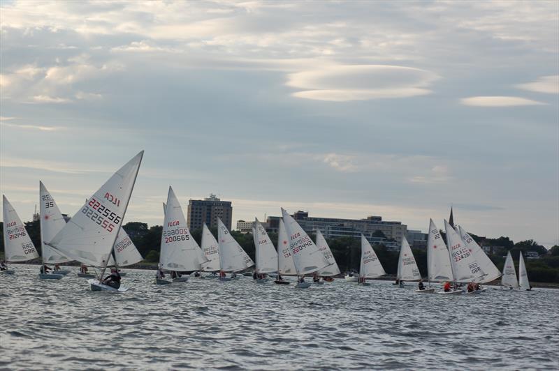 Matt Reid (222556) leading the second race during ILCA Big Monday at Parkstone - photo © Gary Hind