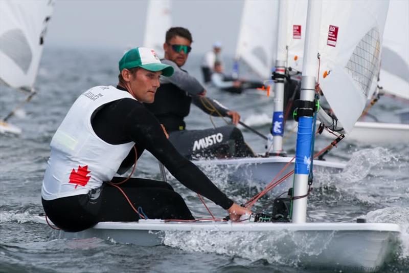 Four Canadians at an ILCA Olympic Format Test Event held ahead of Los Angeles 2028 photo copyright Thom Touw taken at Sail Canada and featuring the ILCA 7 class