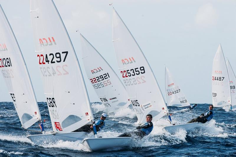 ILCA Under 21 World Championships in Lanzarote day 1 photo copyright Jesus Renedo / Sailing Energy taken at  and featuring the ILCA 7 class