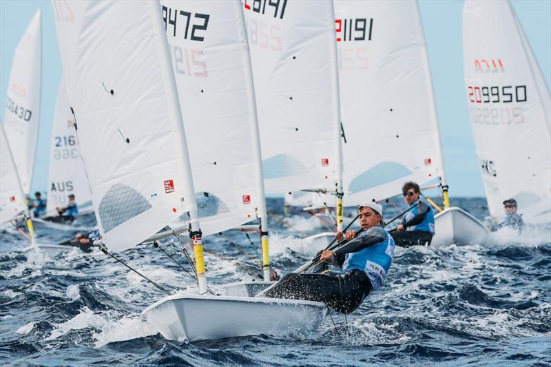 ILCA Under 21 World Championships in Lanzarote day 2 photo copyright Jesus Renedo / Sailing Energy taken at  and featuring the ILCA 7 class