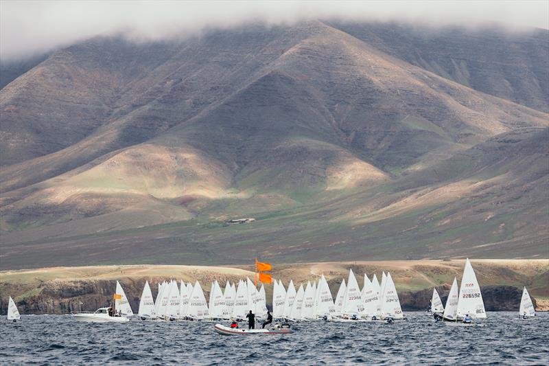 ILCA Under 21 World Championships in Lanzarote day 4 photo copyright SAILING ENERGY / Lanzarote Sailing Center taken at  and featuring the ILCA 7 class