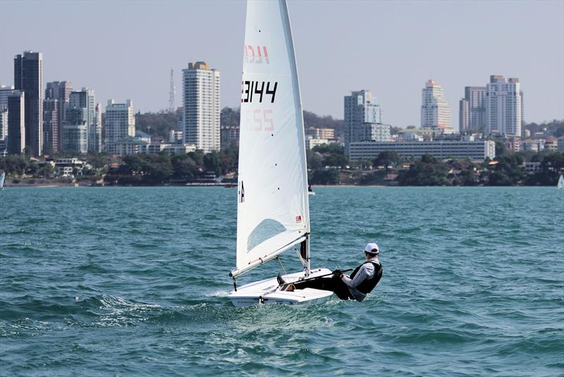 Mark Jardine on day 3 of the Royal Varuna Yacht Club Open Masters Championship 2026 photo copyright Henry Weidmann taken at Royal Varuna Yacht Club and featuring the ILCA 7 class