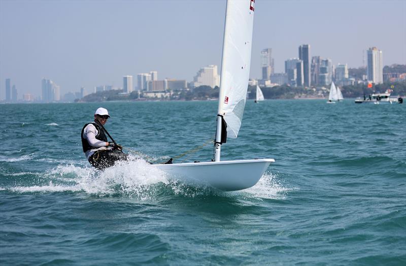 Mark Jardine on day 3 of the Royal Varuna Yacht Club Open Masters Championship 2026 - photo © Henry Weidmann