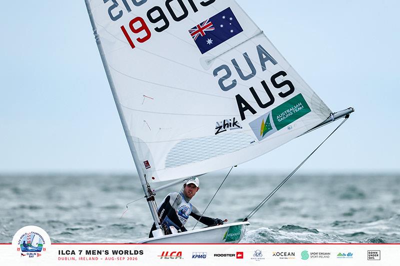 Matt Wearn finishes 2nd in the 2026 ILCA 7 Men's World Championship in Dublin Bay - photo © Jordan Roberts / Down Under Sail