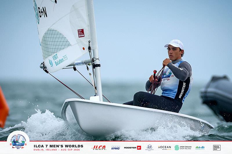 Hungary's Jonatán Vadnai wins the 2026 ILCA 7 Men's World Championship in Dublin Bay - photo © Jordan Roberts / Down Under Sail