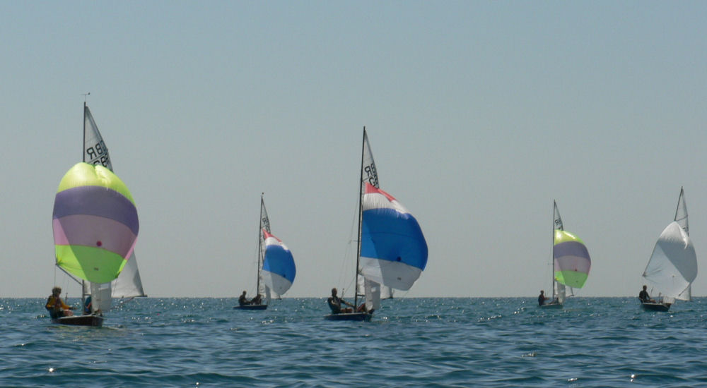 A light breeze for the Laser 2s at Lancing photo copyright Isabelle Jackson taken at Lancing Sailing Club and featuring the Laser 2 class