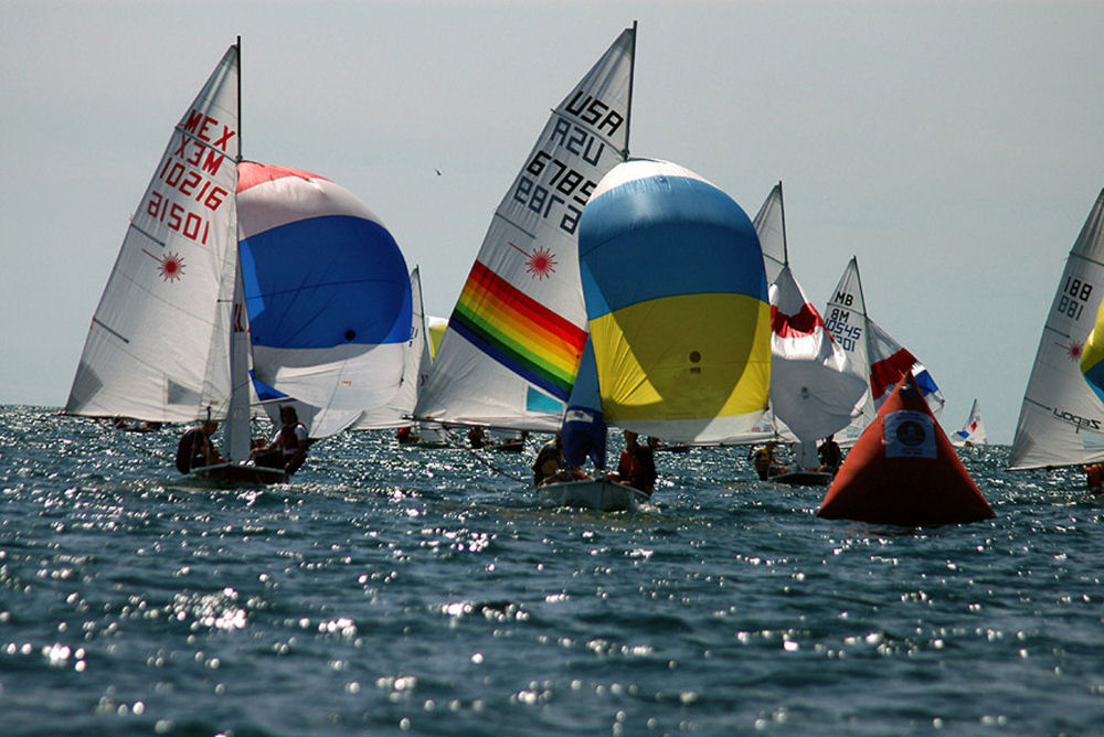 56 teams from 7 different nations for the Laser 2 worlds at Lake Ontario, Canada photo copyright Geoff Webster taken at  and featuring the Laser 2 class