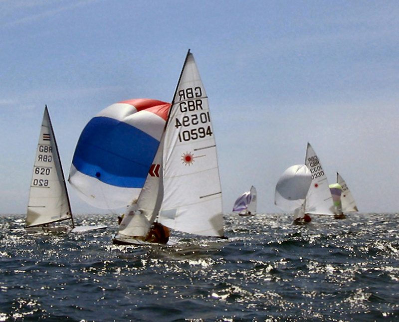 The windy 2006 open meeting circuit continues for the Laser 2s at Lancing photo copyright Tony White taken at Lancing Sailing Club and featuring the Laser 2 class