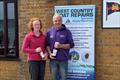 Peter Vincent and Kirsten Glen, second overall - West Country Boat Repairs 2000 class Millennium Series at Castle Cove