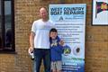 Ben and Sam/Tristan Pascoe, third overall - West Country Boat Repairs 2000 class Millennium Series at Castle Cove