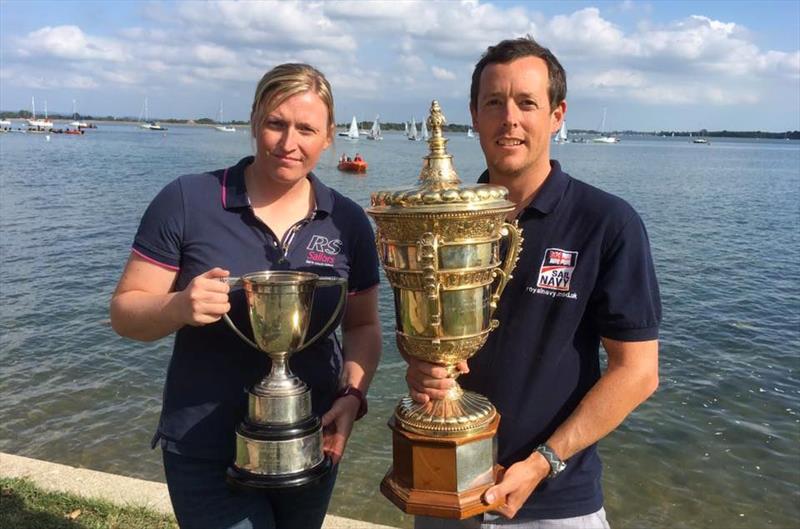 RNSA Dinghy Champions Hamish Walker and Alex Pickles win Armed Forces Gold Cup at the 2000 Millennium Series at Thorney Island photo copyright Wayne Shirley taken at Thorney Island Sailing Club and featuring the 2000 class