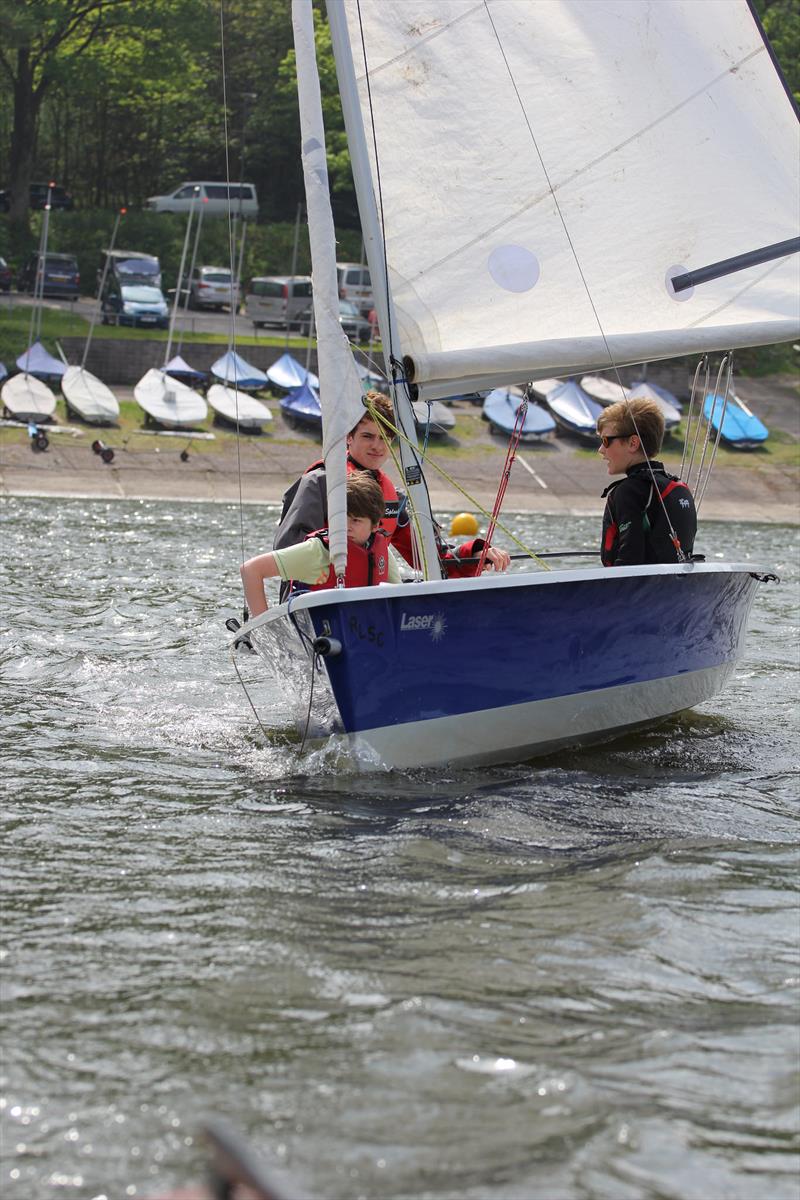 A record Push the Boat Out day at Rudyard Lake Sailing Club photo copyright Astrid Bland taken at Rudyard Lake Sailing Club and featuring the 2000 class