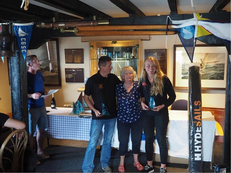 Simon Horsfield and Jess Hunter take second in the 2000 National Championship photo copyright Chris Jordan taken at East Lothian Yacht Club and featuring the 2000 class