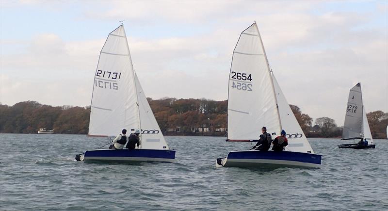 Chichester Frozen Toe Series day 2 photo copyright Tom Dobbs taken at Chichester Yacht Club and featuring the 2000 class
