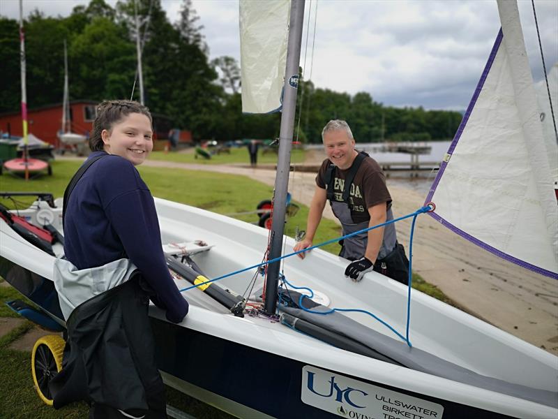 Andrew and Honore Bailey, went sailing on the weekend the Ullswater Yacht Club opened in June photo copyright UYC taken at Ullswater Yacht Club and featuring the 2000 class