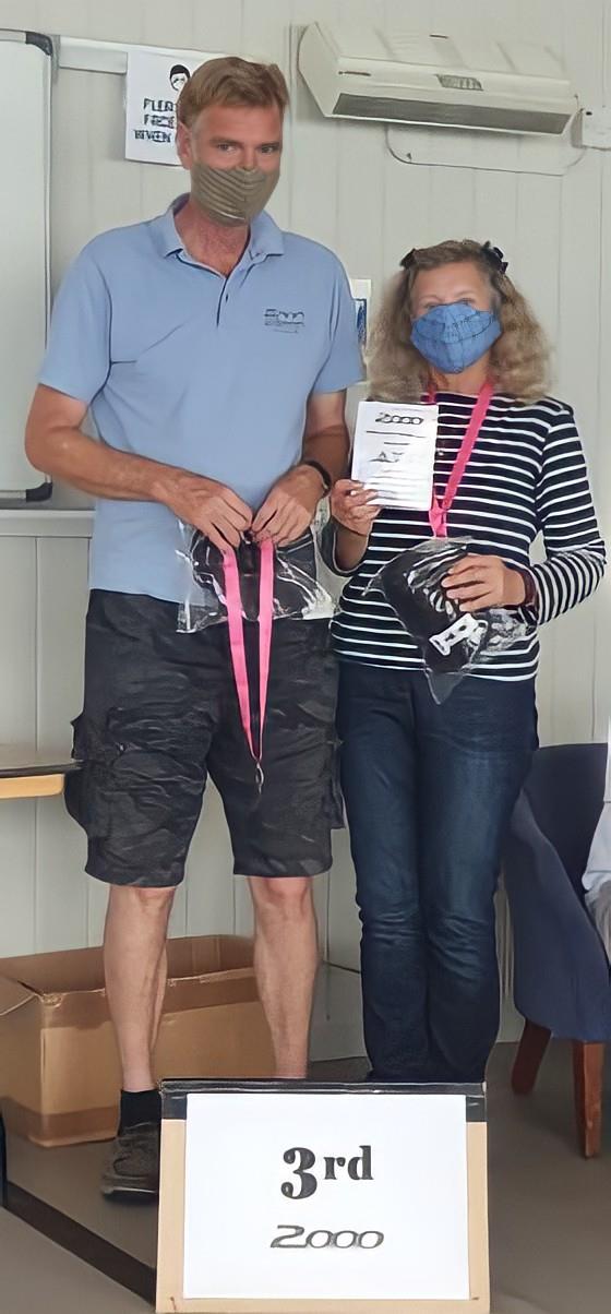 Chris & Gill Jordan finish 3rd in the West Country Boat Repairs 2000 class Millennium Series at Thorney Island photo copyright Joe Gullivan taken at Thorney Island Sailing Club and featuring the 2000 class