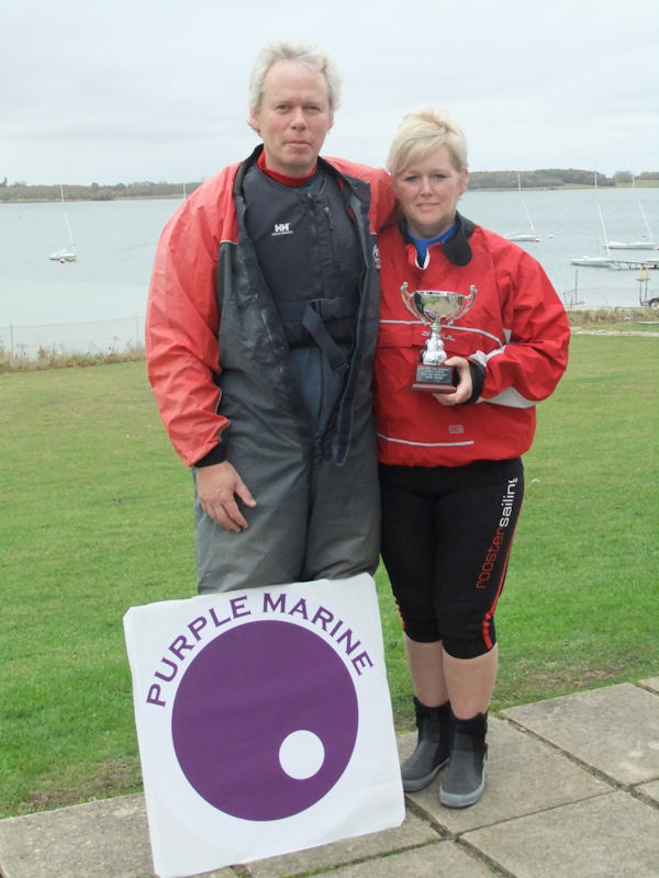 Steve McCulloch and Nicky Thomas win the Laser 2000 Euro Cup photo copyright Andy Baldwin taken at  and featuring the 2000 class