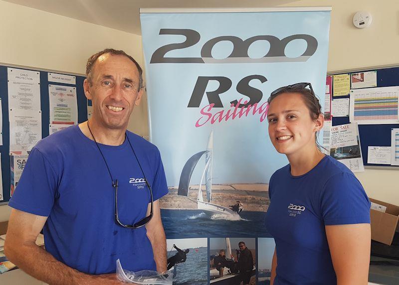 Rob and Sarah Burridge win Millennium Series round 3 at Lee-on-the-Solent photo copyright Kev O'Brien taken at Lee-on-the-Solent Sailing Club and featuring the 2000 class