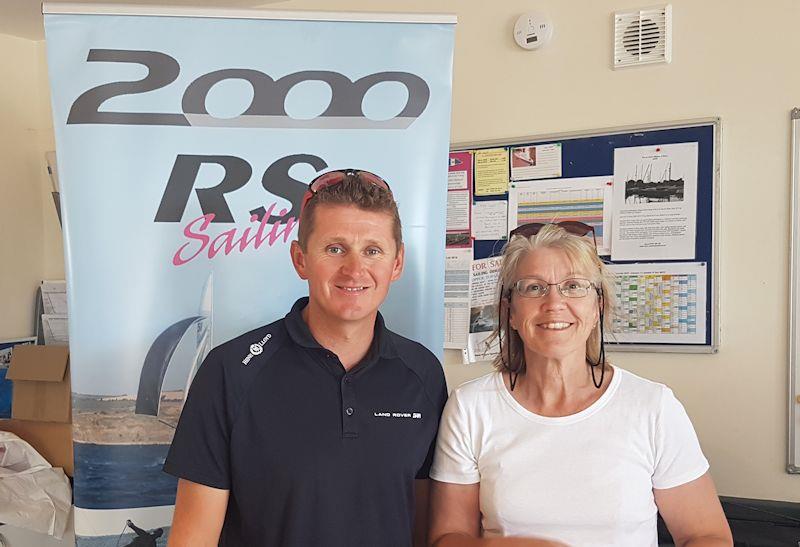 Simon Horsfield and Gemma Burridge are second at Millennium Series round 3 at Lee-on-the-Solent  photo copyright Kev O'Brien taken at Lee-on-the-Solent Sailing Club and featuring the 2000 class