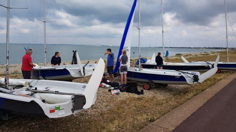 2000 Millennium Series round 5 at Lee-on-the-Solent photo copyright Kev O'Brien taken at Lee-on-the-Solent Sailing Club and featuring the 2000 class