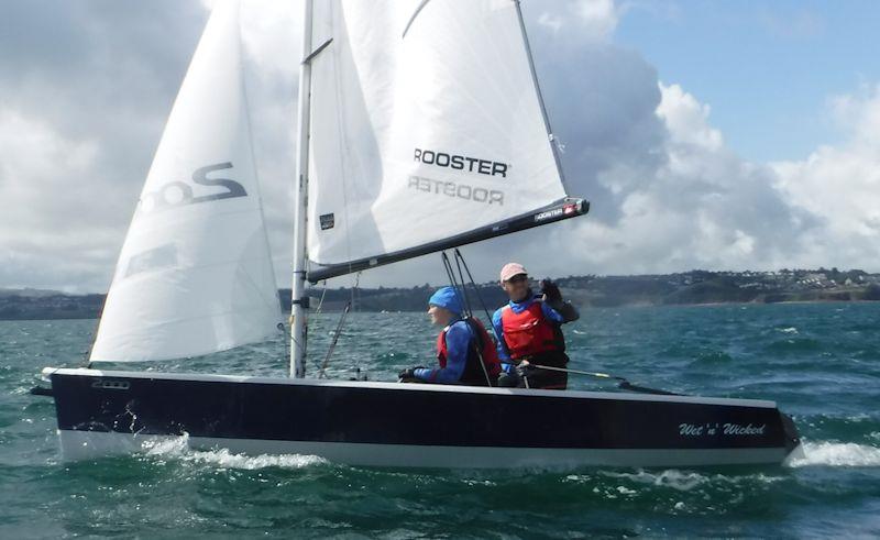 Sarah and Rob Burridge win the 2000 Class National Championships photo copyright Mark Foley taken at Brixham Yacht Club and featuring the 2000 class