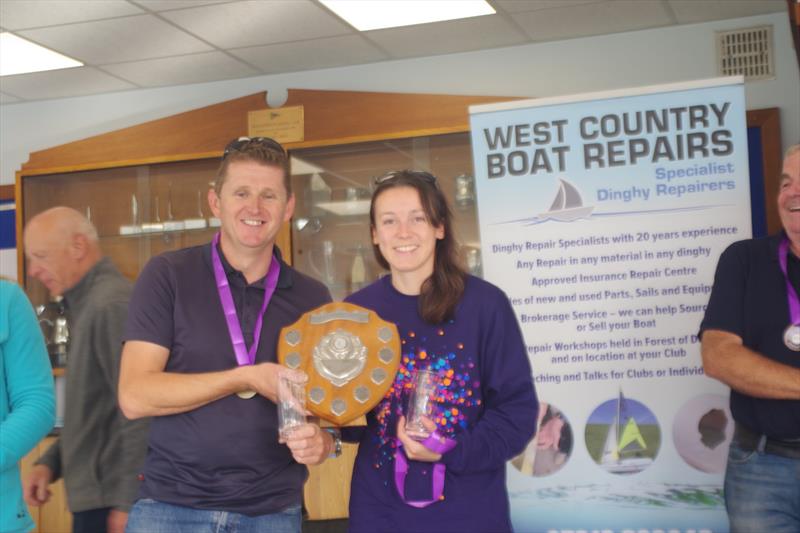 Simon and Katie Horsefield win the 2000 Millennium Series at Bough Beech photo copyright Martyn Smith taken at Bough Beech Sailing Club and featuring the 2000 class