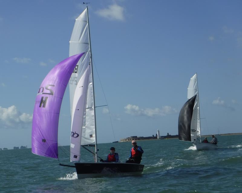 2000 racing at Keyhaven in 2020 photo copyright Mark Foley taken at Castle Cove Sailing Club and featuring the 2000 class