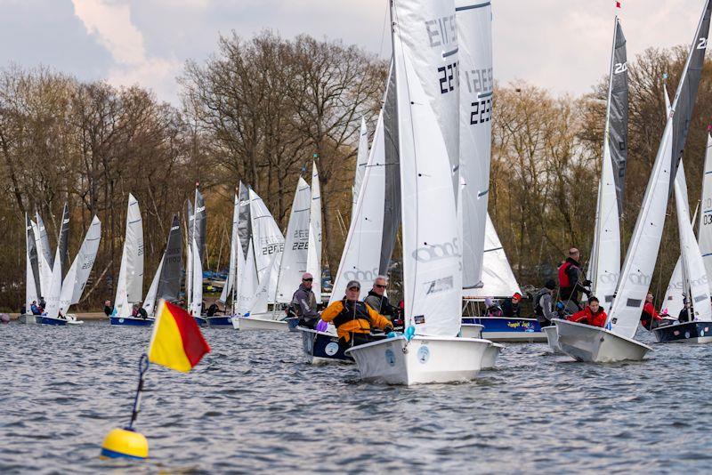 2000 class Millennium Series event 1 at Weir Wood photo copyright Vince White / WWSC taken at Weir Wood Sailing Club and featuring the 2000 class