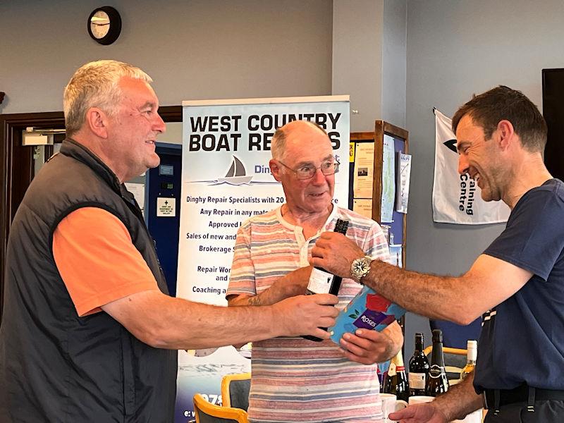 Prize winners in the 2000 Class Millennium Series and Latitude Series at Carsington - photo © Mark Foley