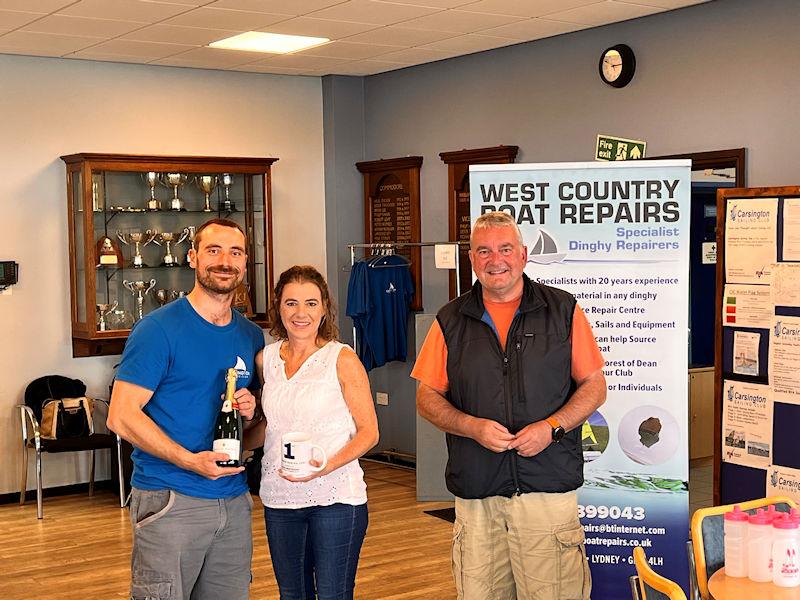 Prize winners in the 2000 Class Millennium Series and Latitude Series at Carsington photo copyright Mark Foley taken at Carsington Sailing Club and featuring the 2000 class