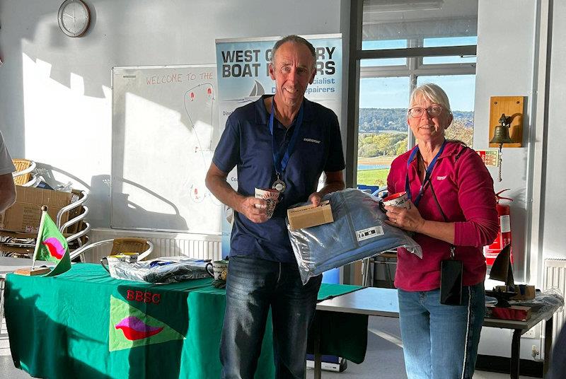 Rob and Gemma Burridge, 2nd - West Country Boat Repairs 2000 Millennium Series overall prize-giving - photo © 2000 Class association