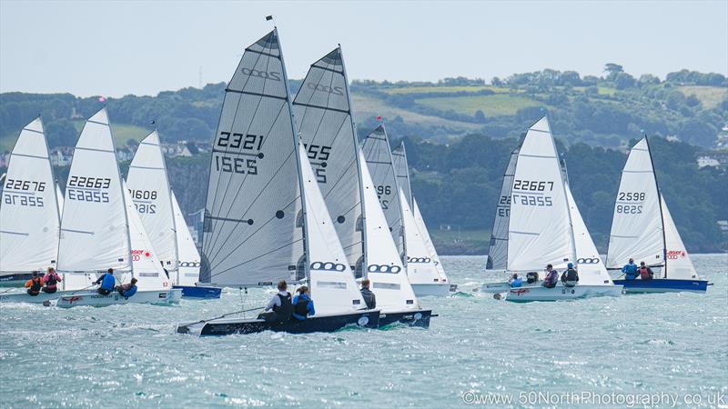 Ollie and Esther in 2321 with another fine start during the Astral Azure 2000 class National Championship at Torbay - photo © Tania Hutchings / www.50northphotography.co.uk
