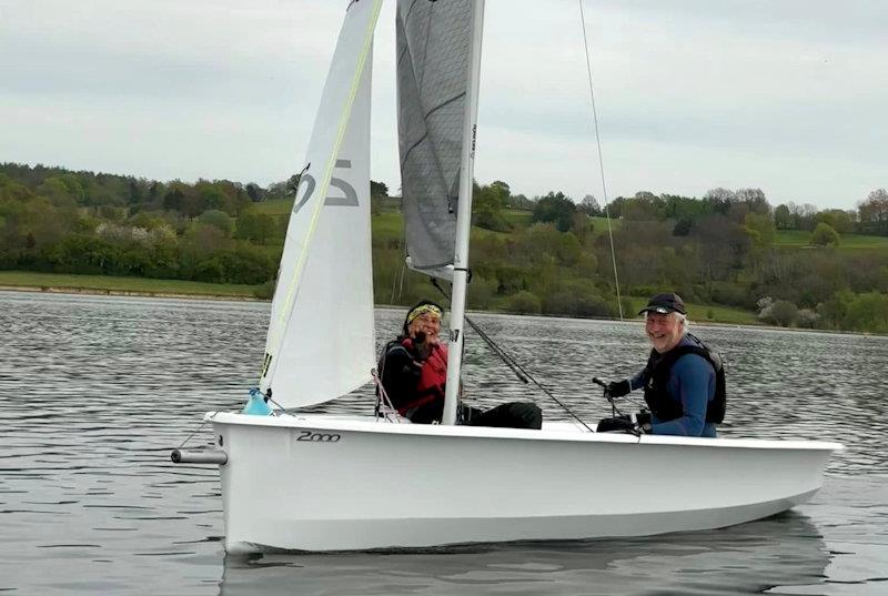 Paul and Sharon Freeland, overall winners - West Country Boat Repairs 2000 class Millennium Series and Welsh Championships at Llandegfedd - photo © LSC