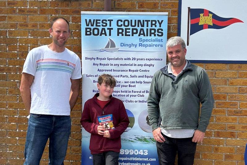 Oscar and Andrew Smith - West Country Boat Repairs 2000 class Millennium Series at Castle Cove photo copyright Jay Whitehead taken at Castle Cove Sailing Club and featuring the 2000 class