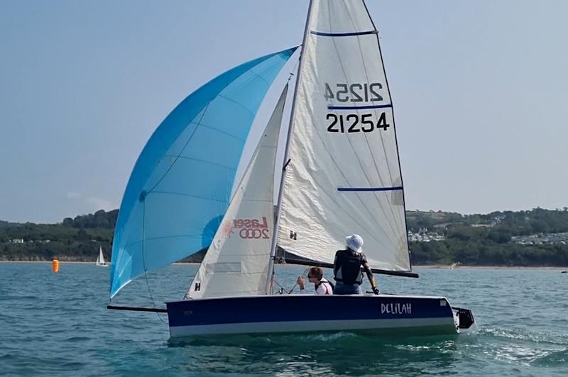 Verity (first lady helm) and Jonno Cunliffe - Cardigan Bay Regatta at New Quay YC - photo © Sara Powell