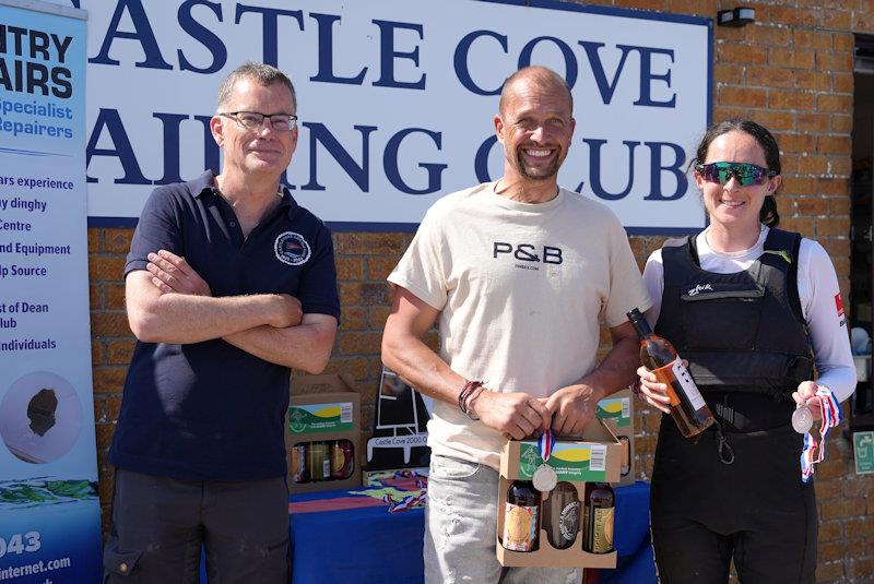 Second overall, Paul Cullen and Verity Hopkins - West Country Boat Repairs 2000 Millennium Series Round 3 at Castle Cove photo copyright Jon Emmett taken at Castle Cove Sailing Club and featuring the 2000 class