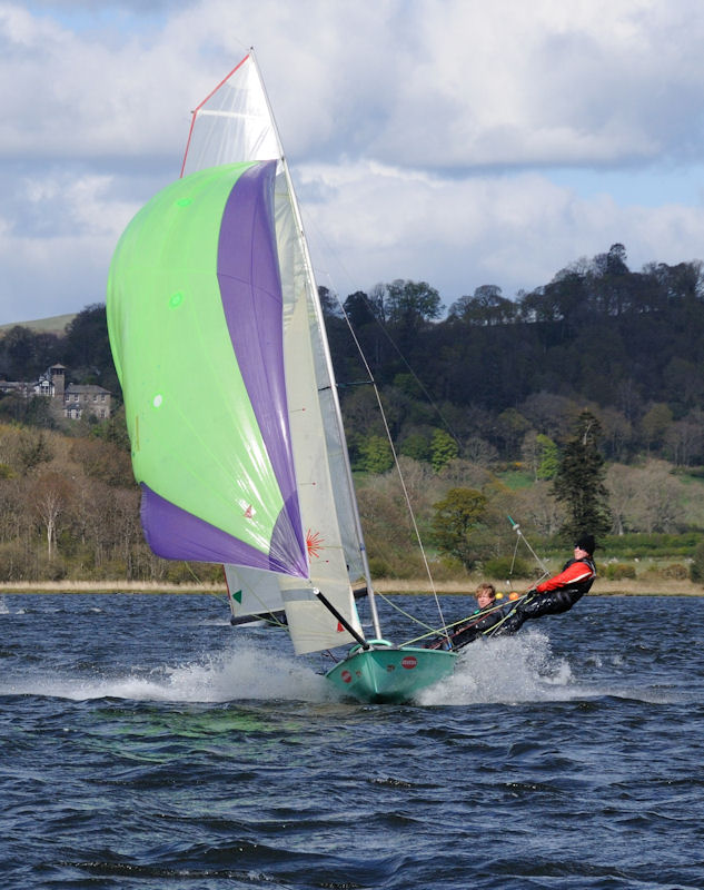 Tom Gentry and Caroline Storey during the Great North Asymmetric Challenge photo copyright Roy Blackburn taken at Bassenthwaite Sailing Club and featuring the 3000 class