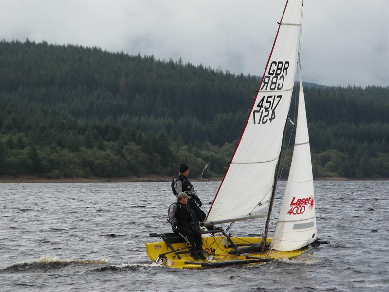 Steve Gibbon and Phil Armstrong, winners of the handicap fleet in the Kielder Water SC September Open photo copyright Judy Scullion taken at Kielder Water Sailing Club and featuring the 4000 class