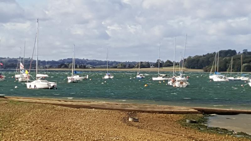 A windy view for the 4000 Nationals at Rutland photo copyright Richard de Fleury taken at Rutland Sailing Club and featuring the 4000 class