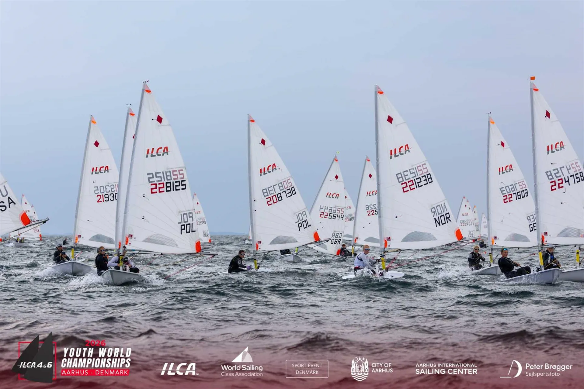 ILCA 4 Youth World Championship 2026 in Aarhus - Day 1