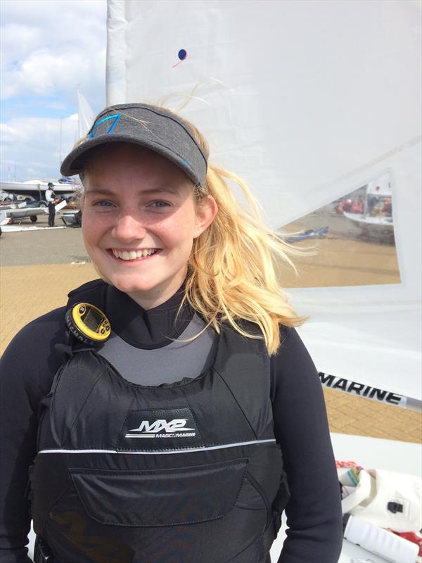 Matilda Nicholls, 3rd U16 Girl at the Laser 4.7 Youth Worlds photo copyright Ben Nicholls taken at Kieler Yacht Club and featuring the ILCA 4 class
